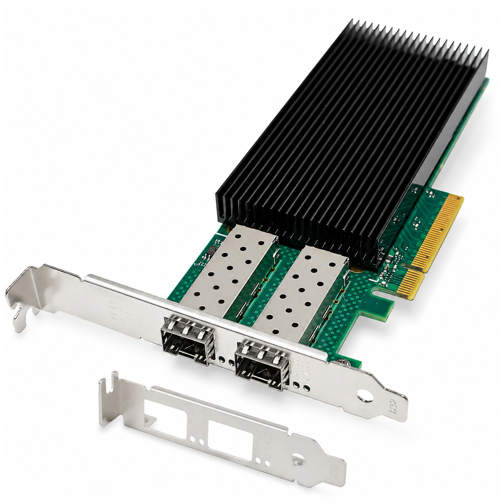 ST7323 PCIe 3.0 x8 有線LANカード 10GbE/RJ45 2ポート/インテルチップ