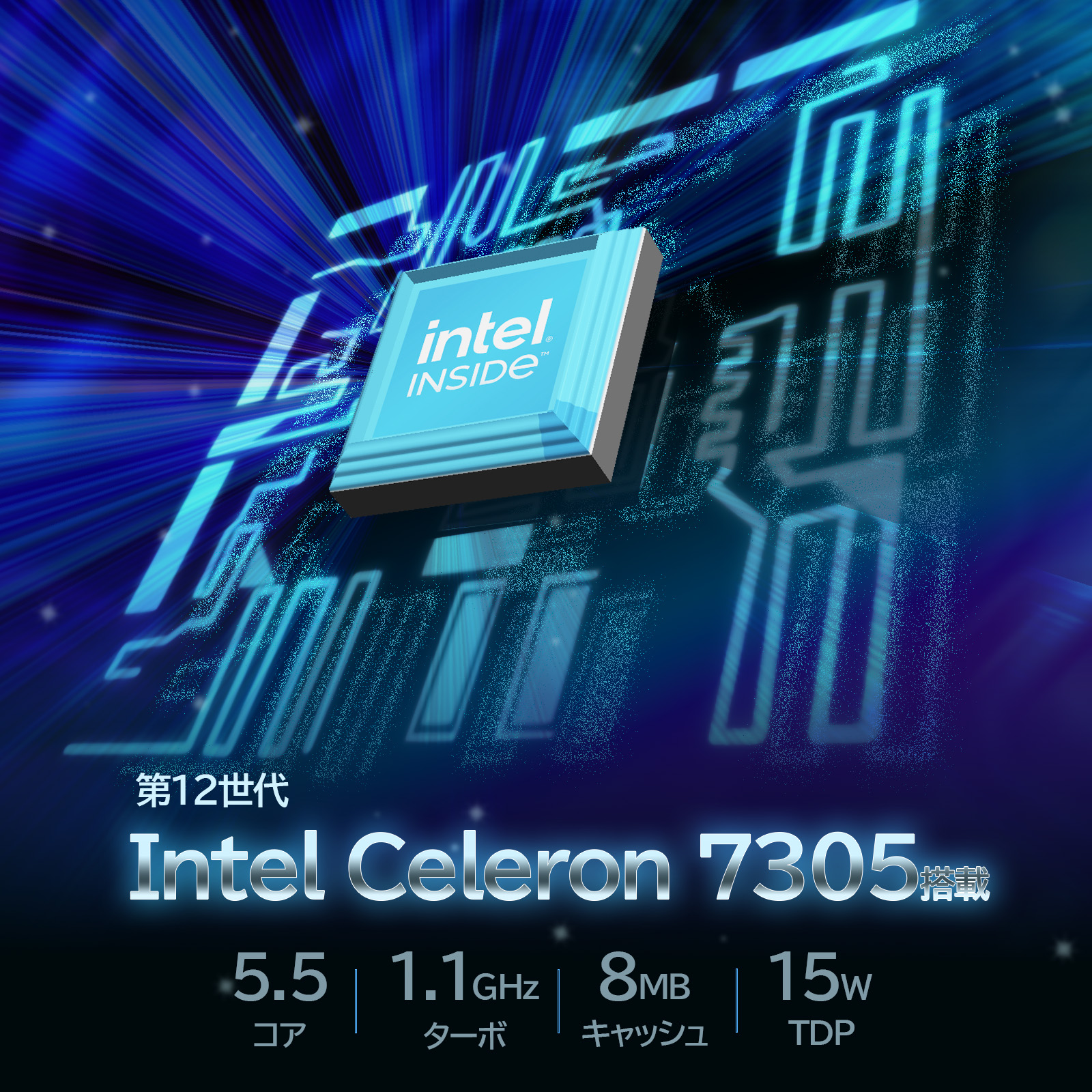 Skynew K12C Intel Celeron 7305 5コア5スレッド 低消費電力CPU搭載