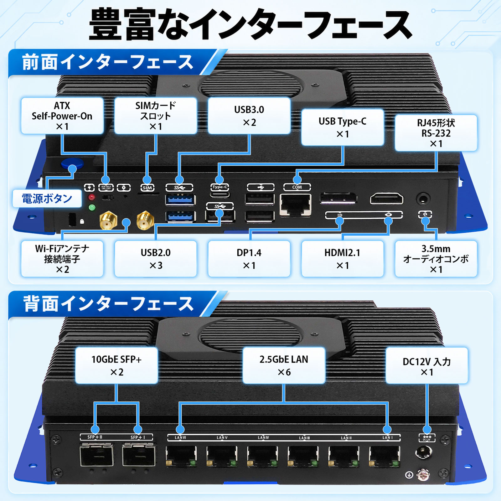 Skynew K26 豊富なインターフェース
